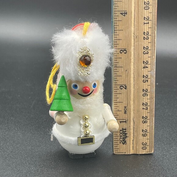 VINTAGE Steinbach Brafent Russian Wooden Santa w/ Tree Handmade in Germany - Picture 6 of 7